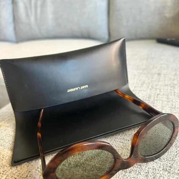 Yves Saint Laurent Tortoise Shell Sunglasses - Picture 3 of 11